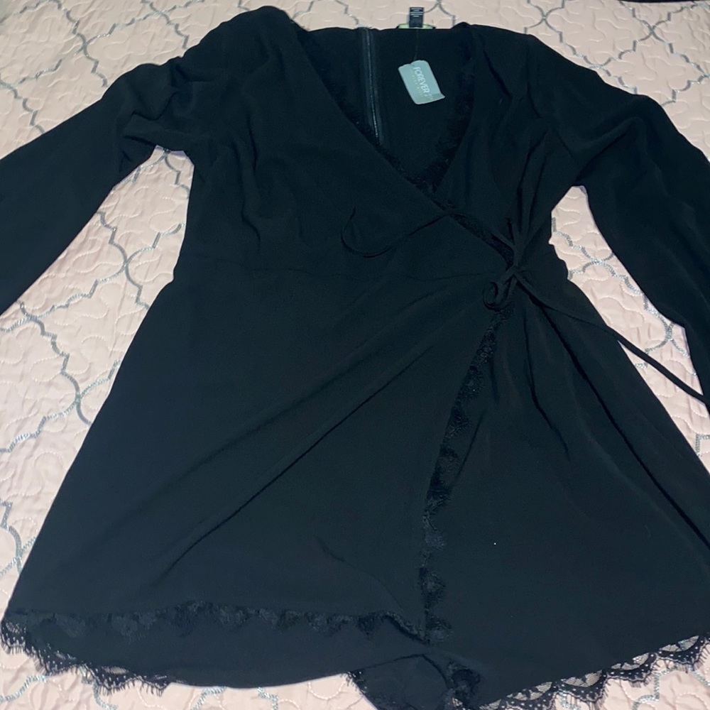 Lace Trim Romper